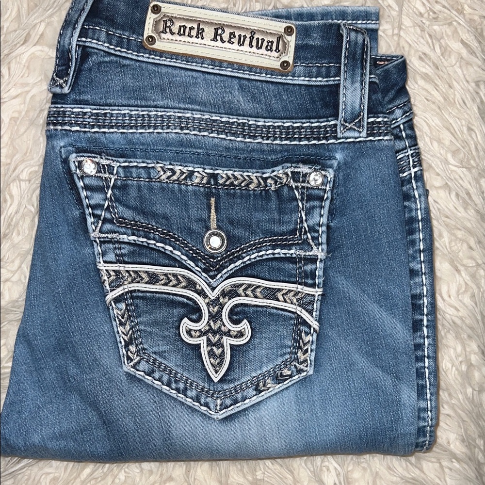 Rock Revival Linnett Easy Straight Size 32 Collector Quality Bling